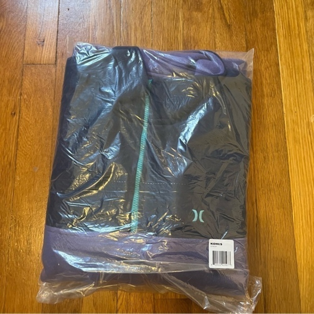 New Men's Hurley 90s Quarter Zip Polar Fleece Jacket - Picture 2 of 2